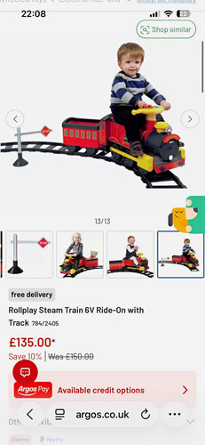 Rollplay steam train - rollplay, 6v