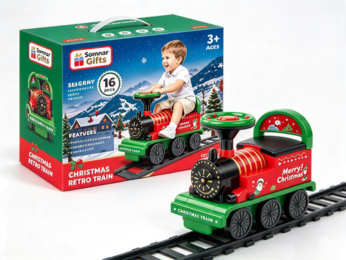Kids xmas ride train - on,