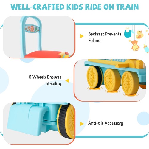 Electric ride train with - on,